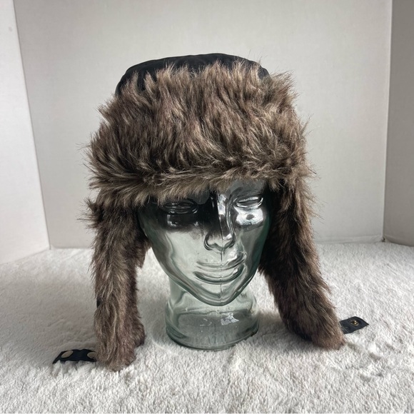 urban pipeline Other - Men's Black and Brown Fur Trapper Hat